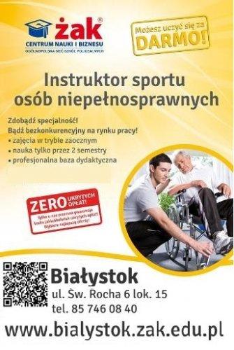 INSTRUKTOR SPORTU OSÓB NIEPEŁNOSPRAWNYCH- nabór!