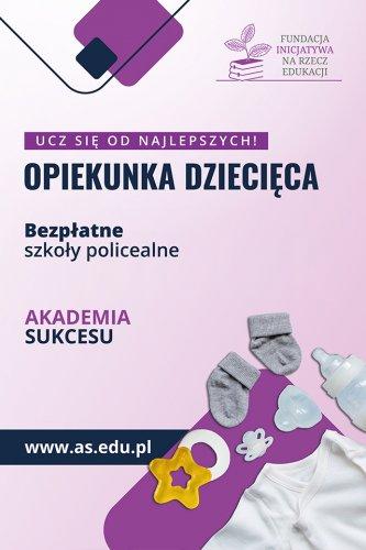 Opiekunka dziecięca- zawód przyszłości, darmowa nauka