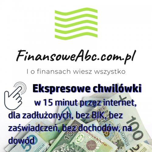 Błyskawiczne pieniądze na doskonałych warunkach - chwilówki bez BIK 100% on line bez zaświadczeń