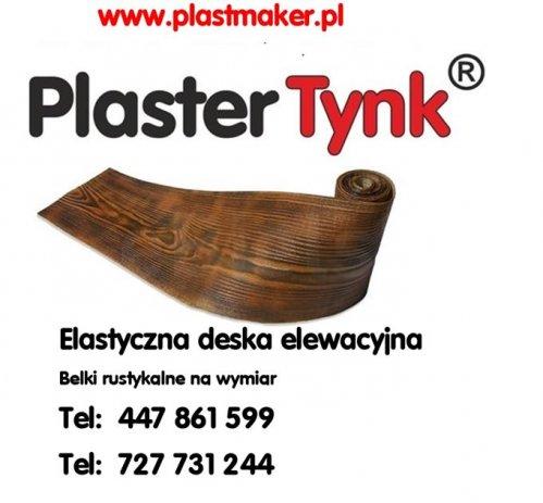HIT, PROMOCJA PlasterTynk- elastyczna deska elewacyjna , imitacja drewna