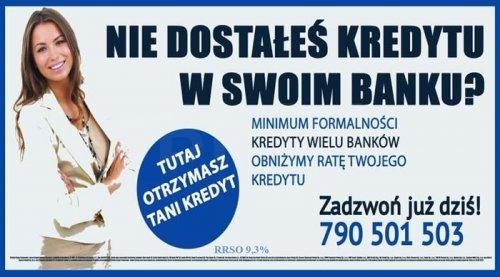 Nie dostałeś kredytu w swoim Banku?Zapraszamy, Kredyty z najwyższą przyznawalnością! 