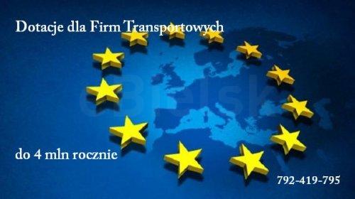 Dotacje Dla Firmy Transportowej (pow.3.5T ) do 4 mln zł / Bezzwrotne
