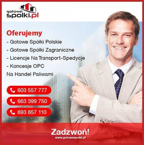 Gotowa Spółka Wrocław, Katowice, Gdańsk, Kraków, Szczecin, Warszawa, Poznań 603557777