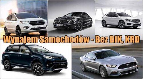 Wynajem Samochodów - Bez BIK, KRD