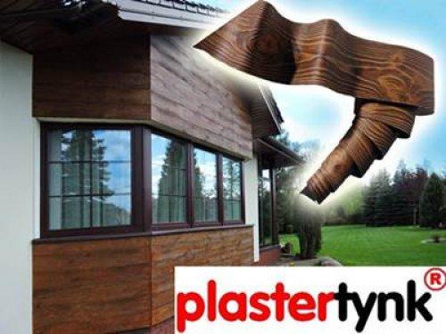 Deska elewacyjna  , elastyczna imitacja drewna - PLASTERTYNK