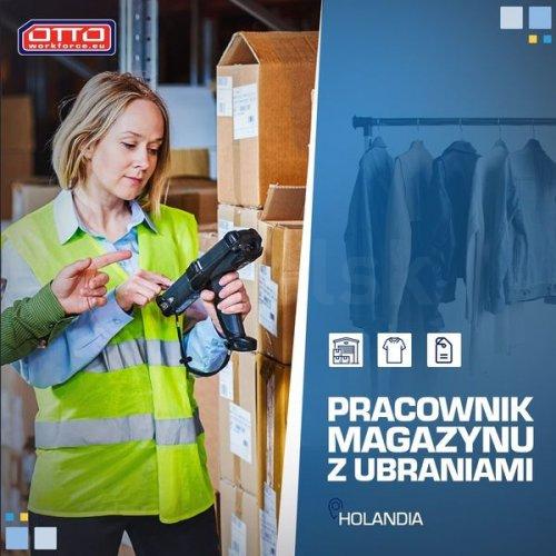 Picker packer na magazynie z odzieżą Holandia
