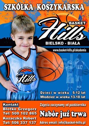 Szkółka koszykarska Basket Hills ogłasza nabór.