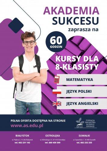 Kurs dla 8- klasisty Akademia Sukcesu