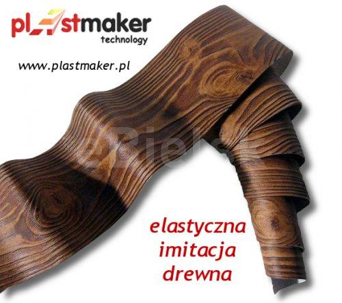 Elastyczne okładziny elewacyjne suchy tynk o strukturze drewna PLASTER ?TYNK