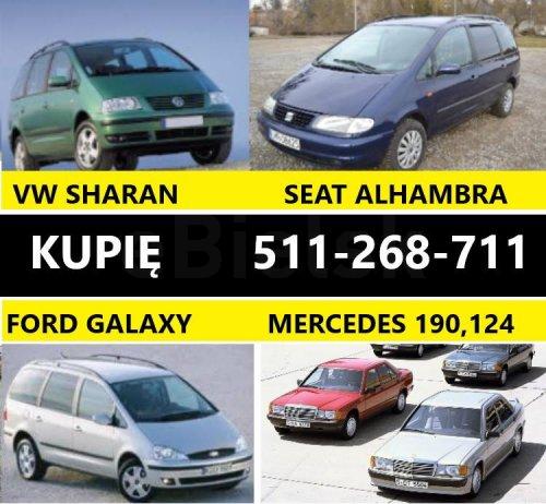 Skup Volkswagen Sharan,Seat Alhambra,Ford Galaxy,Mercedes 190,124 C-klasa