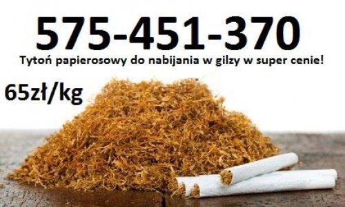 Tytoń papierosowy 65zł/kg -super jakość szybka dostawa kurierem 575-451-370