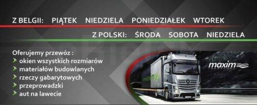 Transport materiałów budowlanych, przesyłek wielkogabarytowych Belgia / Holandia / Niemcy