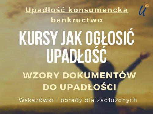 ???? Kurs bankructwa + wzory dokumentów, ostrzeżenia i rady