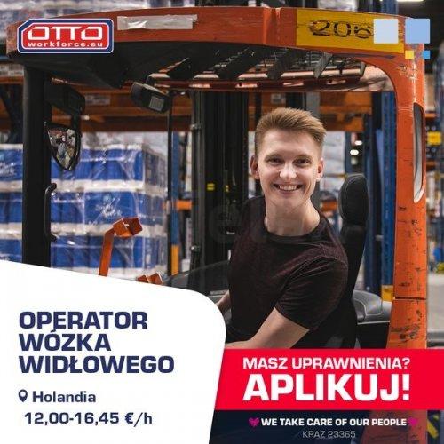Operator wózka widłowego świetne stawki NL